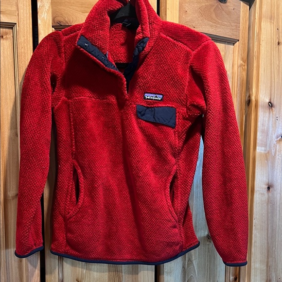 Patagonia Jackets & Blazers - Patagonia Vibrant Red Fleece Jacket Size XS